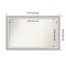 Parlor White Non-Beveled Custom Framed Bathroom Vanity Wall Mirror
